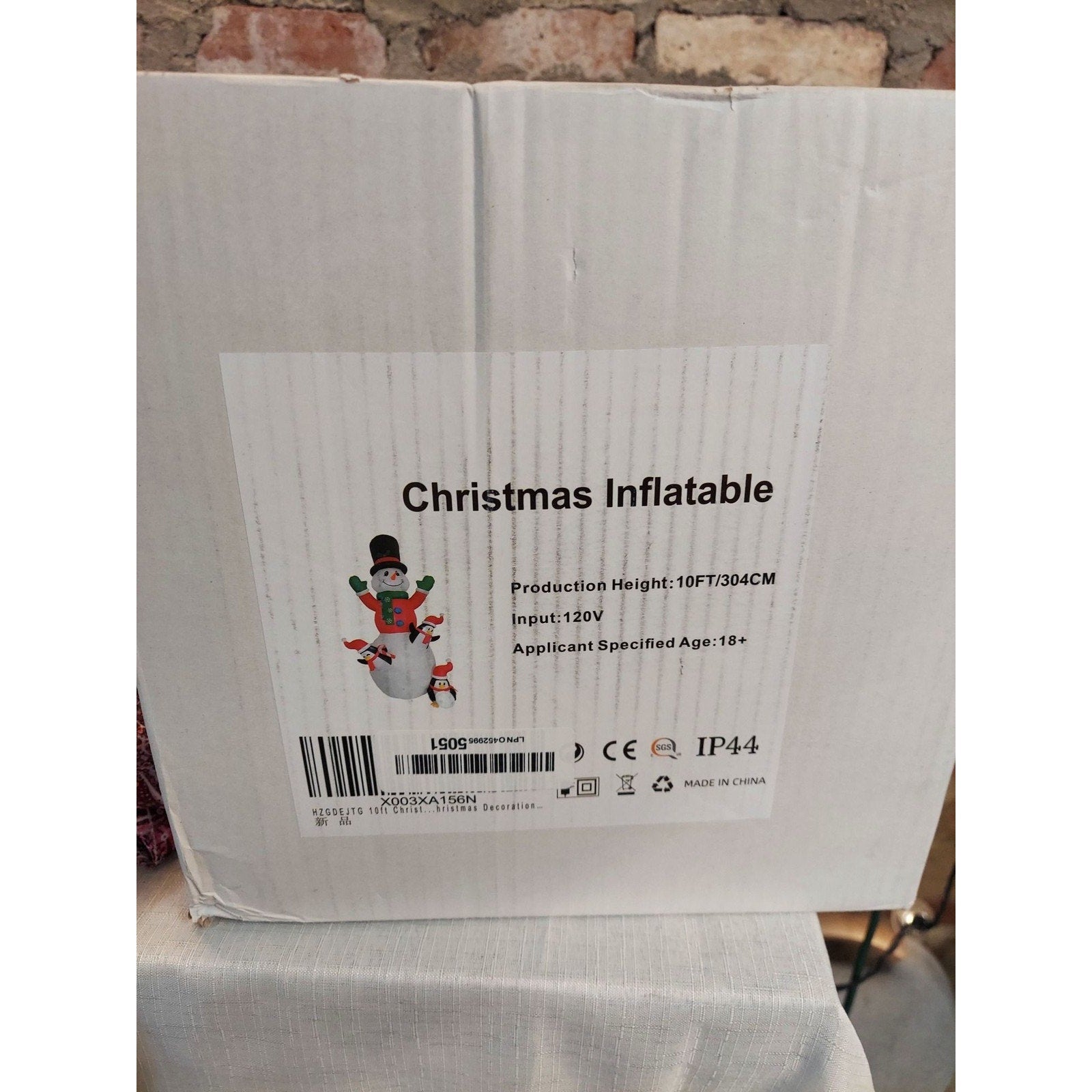 10 FT Christmas Inflatable Snowman Penguins Lighted Blow Up Outdoor Yard Decor