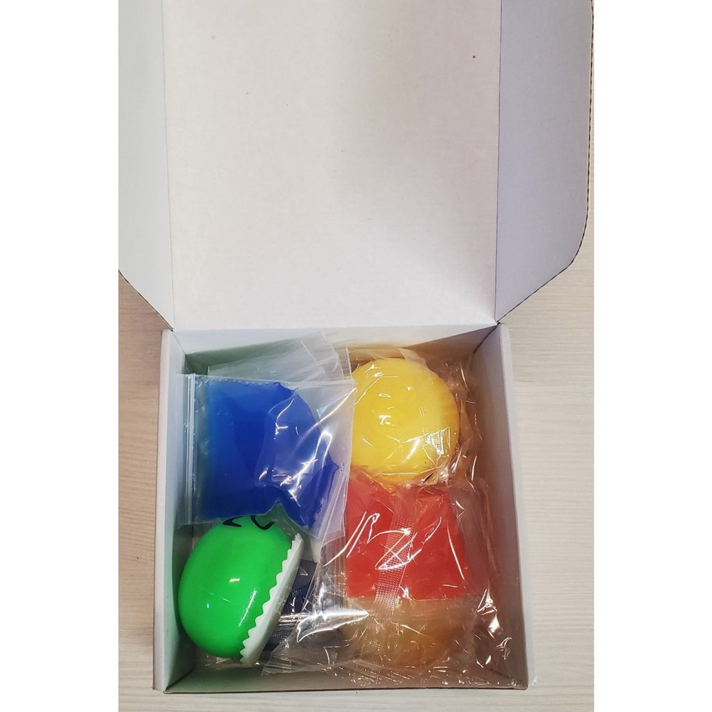 Vomiting Stress Ball Set 4 Eggs 8 Slimes Kids Novelty Fidget Toy Multicolor