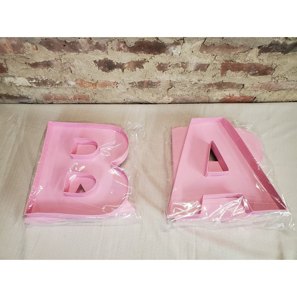BABY Letters Charcuterie Board Food Candy Tray Baby Shower Party Decoration Pink