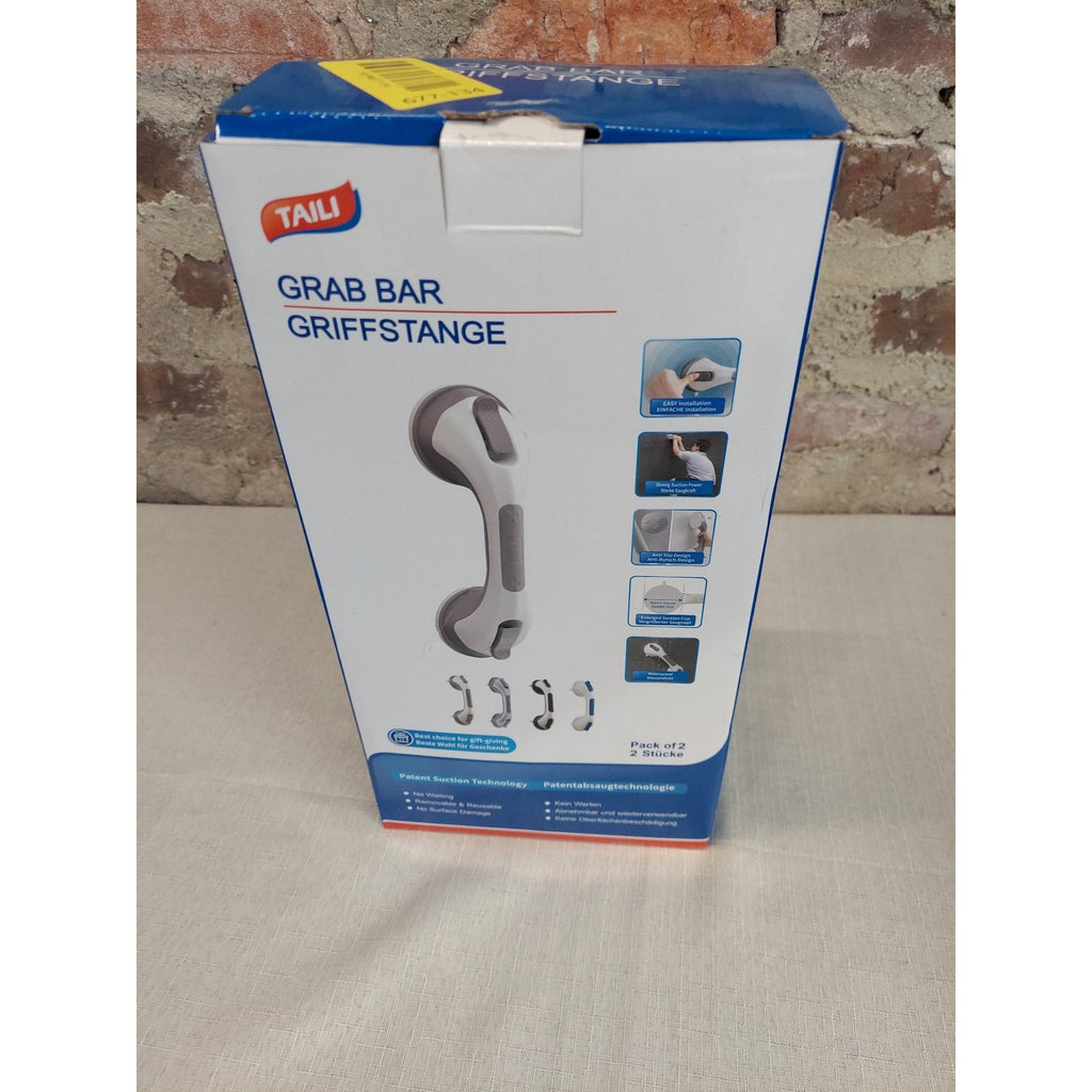 TAILI Grab Bar Suction Shower Bathroom Safety No Drilling Removable Pack of 2
