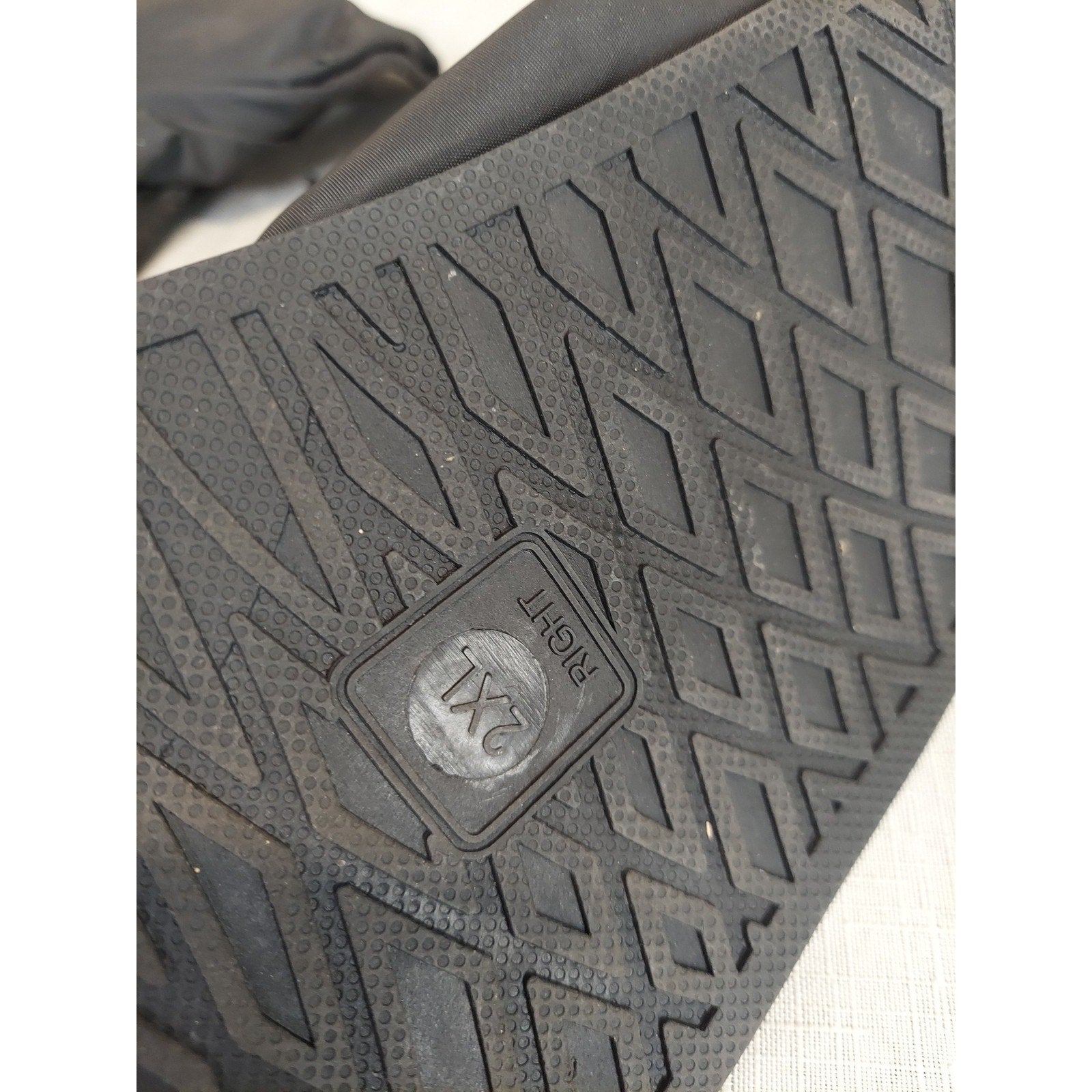 Waterproof Overshoes Shoe Covers 2XL Black Zipper Drawstring Anti Slip Outdoor