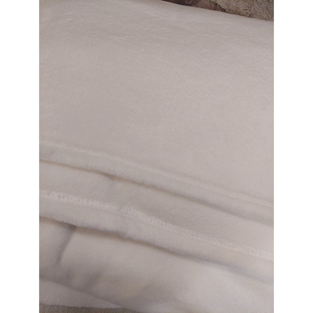 Bedsure Plush Fleece Blanket Cream Soft Cozy New Polyester Throw 104x88