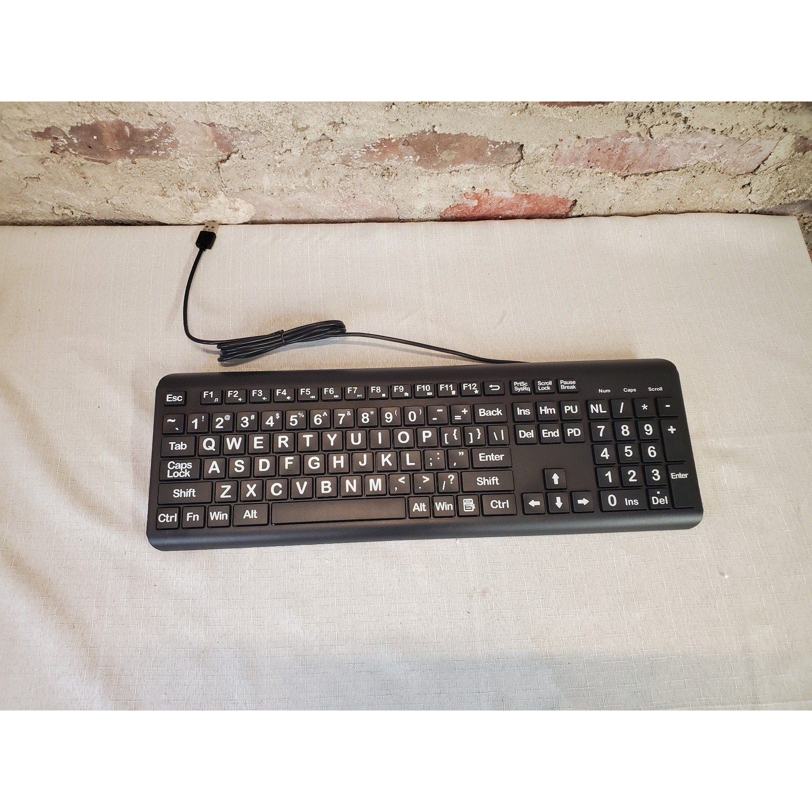 LPK Wired Keyboard LPK258 Black Full Size USB Numeric Keypad PC Laptop Desktop