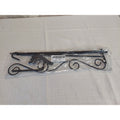 Akeydeco Garden Flag Stand Black Metal Scroll Design High Winds New Holder