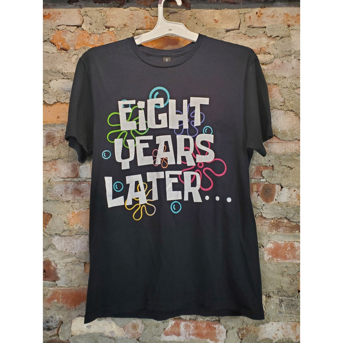 Gildan Softstyle Mens SpongeBob Eight Years Later Graphic T Shirt M Black