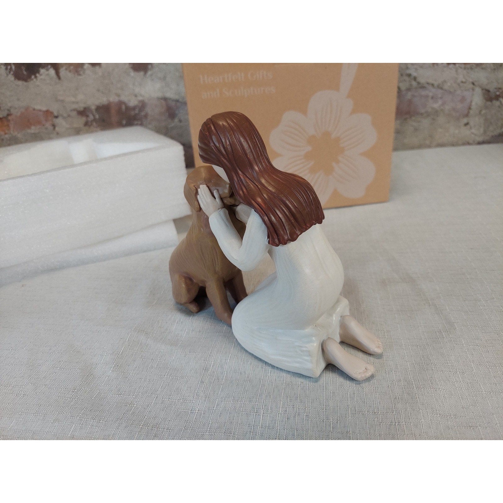 Storieme Figurine Woman Dog Pet Companion Heartfelt Gifts 2022 6.5 Inch Tall