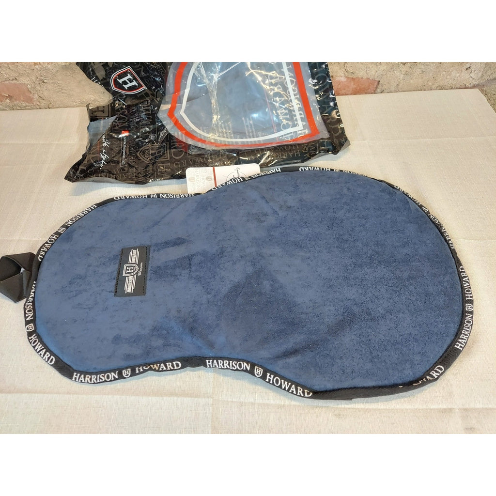 Harrison Howard Western Saddle Seat Pad Plush Navy Blue Cushion New With Tags