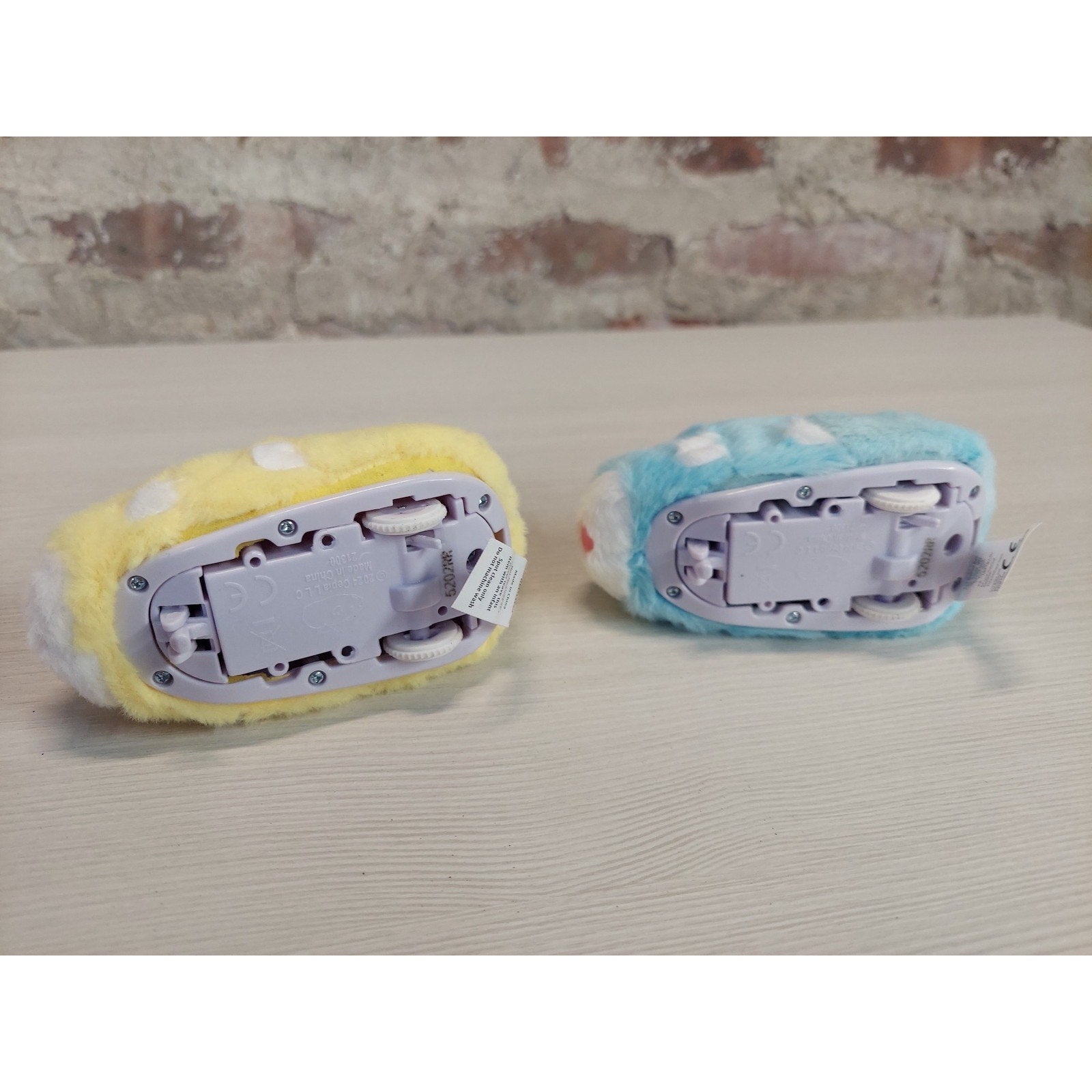ZhuZhu Pets Robotic Hamster Toy Electronic Moving Plush 2 Pack Yellow Blue