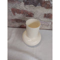 BLOFLO STU Glass Vase Retro Modern Milky Yellow 9" Home Decor Flower Tabletop