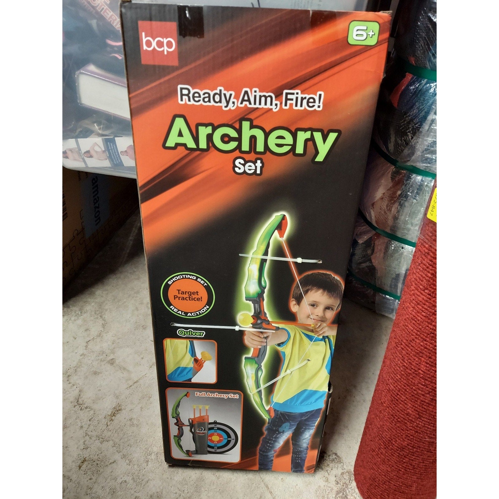 bcp Kids Archery Set Bow Arrow Target Quiver Fun Lights Ages 6 Plus