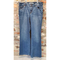 Chicos Womens Bootcut Jeans Sz 1.5 / 10 Short Medium Wash Stretch Cotton Denim