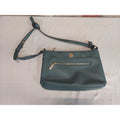 Anne Klein Teal Faux Leather Crossbody Bag Adjustable Strap Womens Handbag Purse