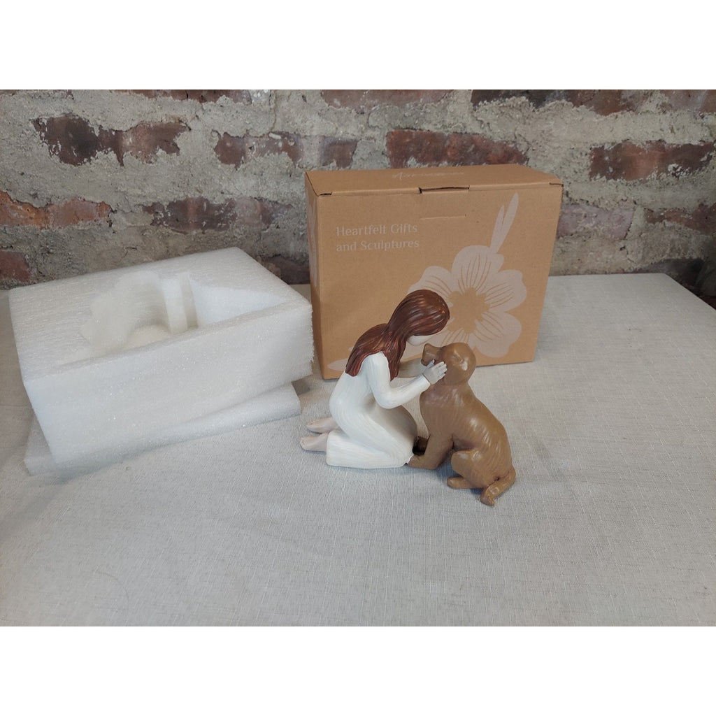 Storieme Figurine Woman Dog Pet Companion Heartfelt Gifts 2022 6.5 Inch Tall