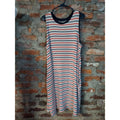 Time and Tru Womens Sleeveless Tank Dress Size XXL 20 Striped Casual
