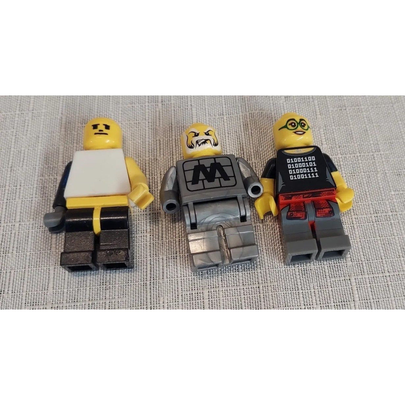 LEGO Minifigure Lot Ogel Alpha Team Computer Programmer Series 7 Set of 3