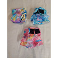 VUNCESSIN Dog Diapers Pet Wraps Belly Bands Small S Set of 3 Ruffle Butt Tie Dye
