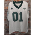 Legendary Womens Jersey L White Green 01 Mesh V Neck Football Style Shirt
