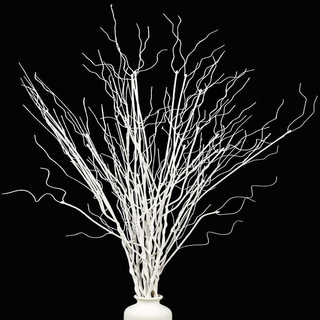 White Decorative Branches Twigs Artificial Vase Filler Home Decor Winter Wedding