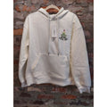 Lephissa Unisex Hoodie M Cream Christmas Embroidered Pullover NWT