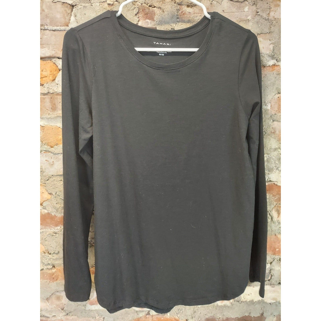 Healing Hands Womens Long Sleeve Scoop Neck Shirt L Grey Comfortable