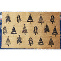 Christmas Tree Holiday Coir Doormat Welcome Mat Pattern Indoor Outdoor 48x24