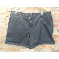 Avenue Jeans Womens Denim Shorts Size 20 Dark Wash Blue Cuffed Mid Rise