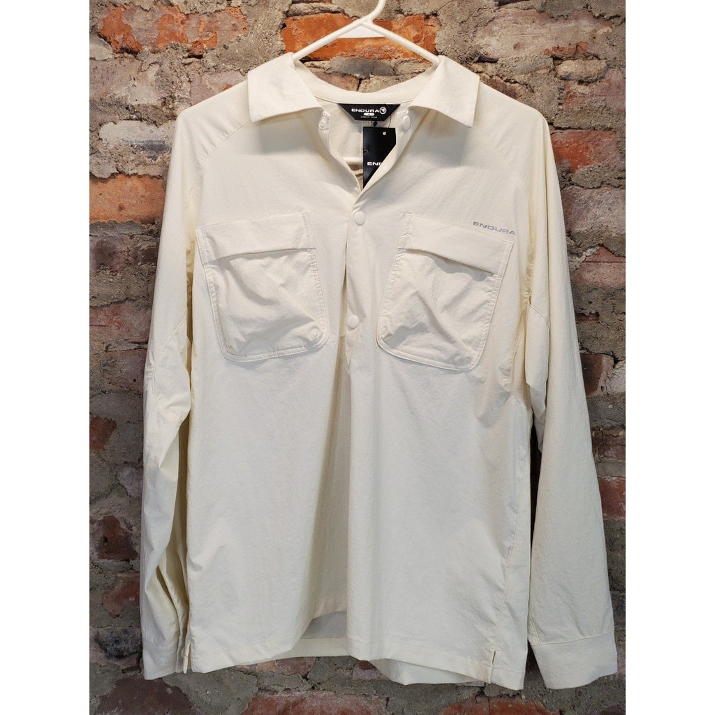 Endura Womens Adventure Corner Long Sleeve Pullover Shirt S Cream NWT Pockets