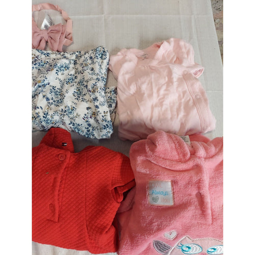 Carters Tommy Hilfiger Girls Clothing Lot 12 Months 7 Piece Bundle Multicolor