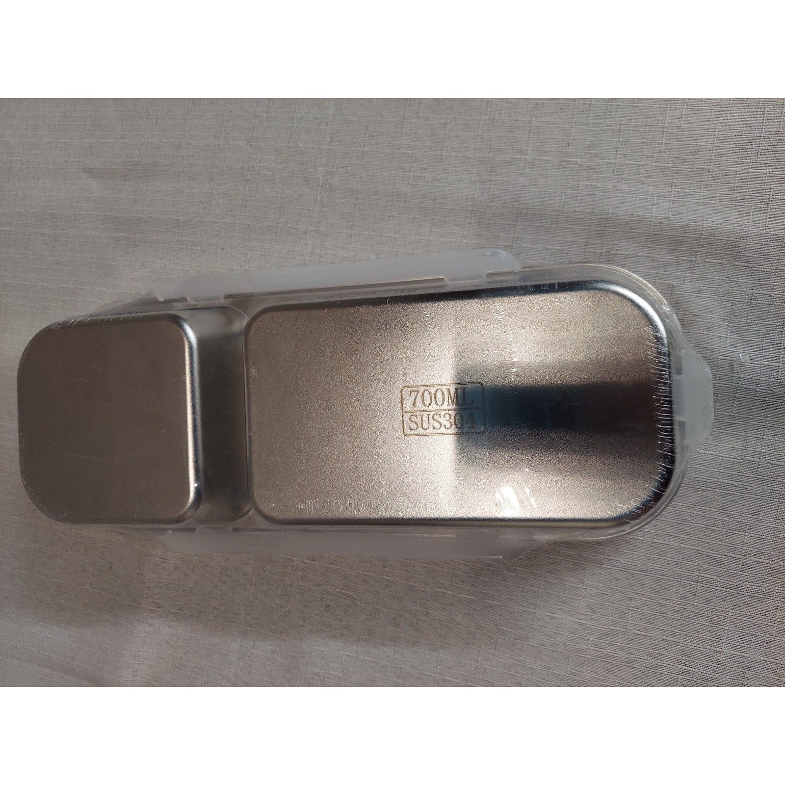 Stainless Steel Divided Lunch Box Food Container 700ML Leakproof Orange Seal