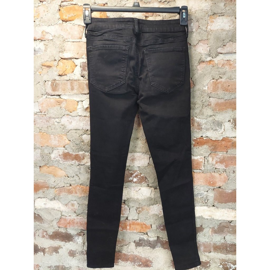 So! Womens Jegging 3/26 Black Low Rise Skinny Stretch Denim Jeans