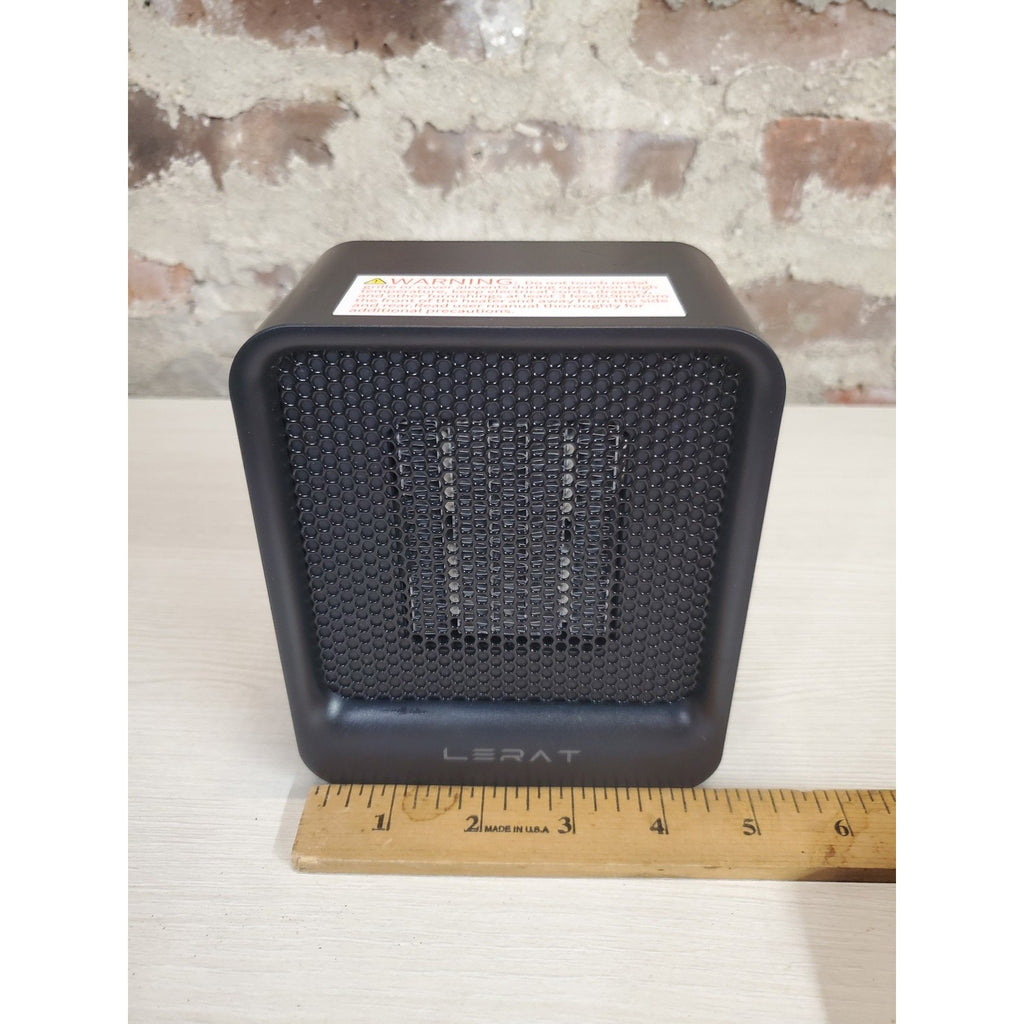LERAT Mini Portable Electric Space Heater Black Desk Office Home Room Compact