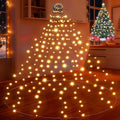 Christmas Tree Lights Outdoor Star Topper Waterfall String Holiday Decoration