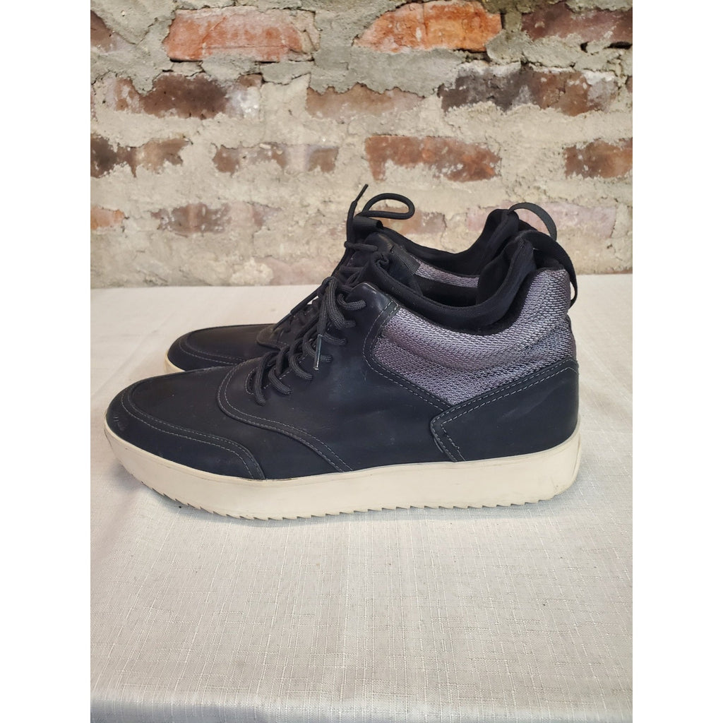 Steve Madden Mens ZERODAWN High Top Sneakers 12 Black Grey Athletic