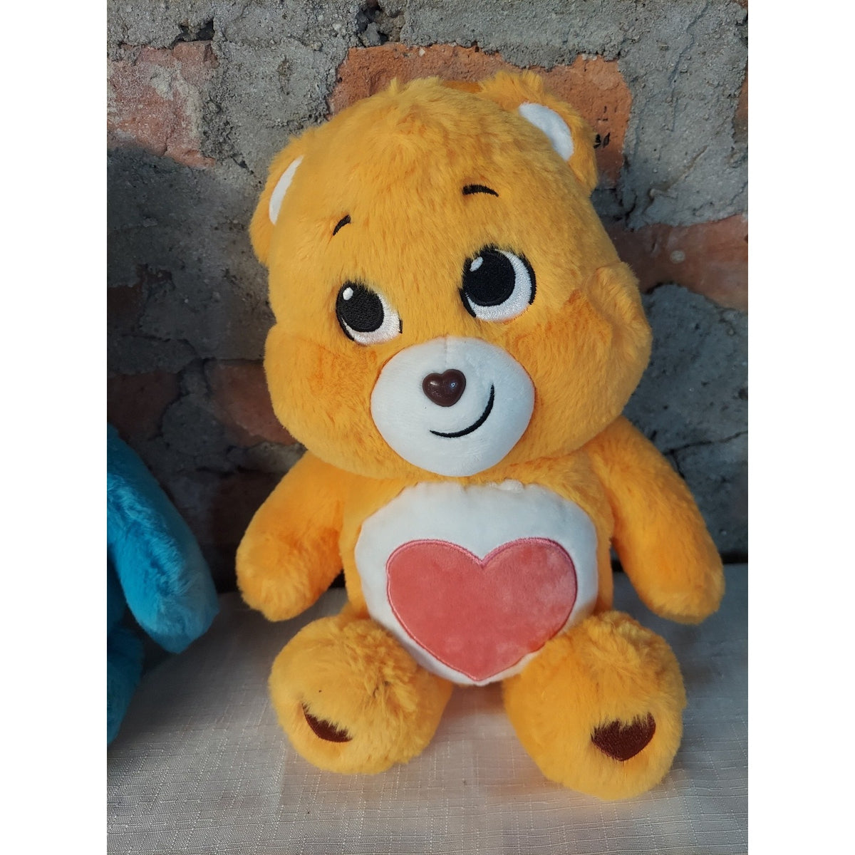 Care Bears Plush Set of 3 Cheer Grumpy Tenderheart Pink Blue Orange Collectible