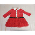 little Me Baby Girl Christmas Dress 9M Red My First Christmas Long Sleeve Tulle