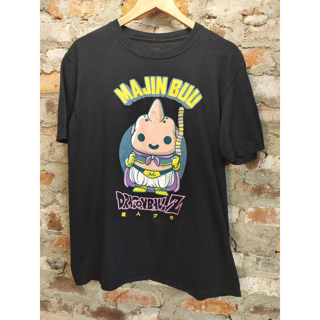 Dragon Ball Z Mens T Shirt Majin Buu L Black Graphic Print Anime Manga