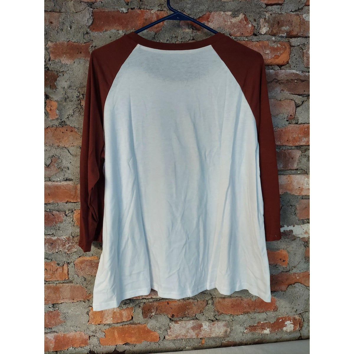 Womens XL Raglan T Shirt Give Thanks Pumpkin Graphic Fall Thanksgiving White