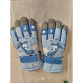 Kids Boys Girls Winter Snow Gloves Blue Cartoon Dinosaur Print New