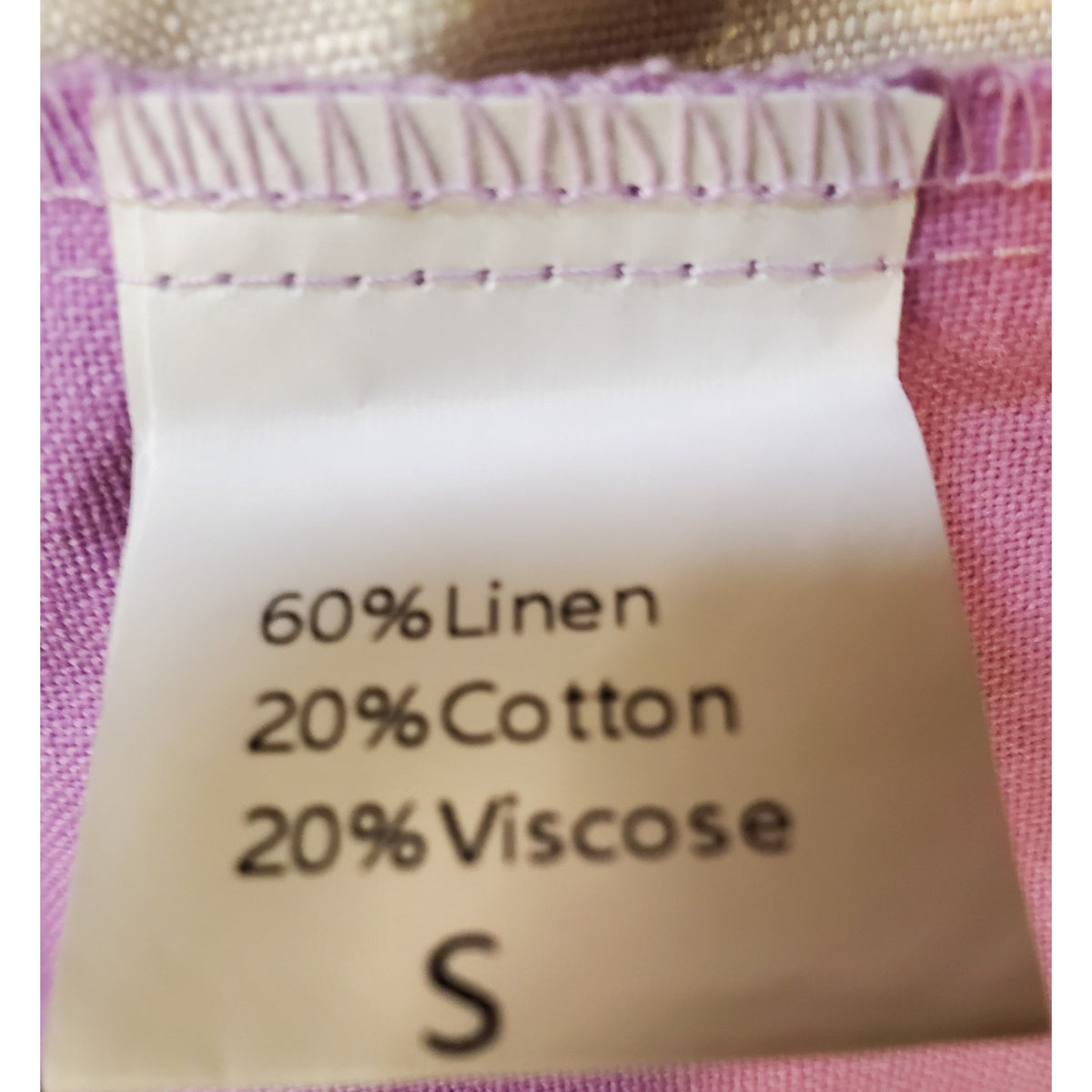 Womens Strapless Mini Dress S Lavender Linen Blend Summer Beach Casual
