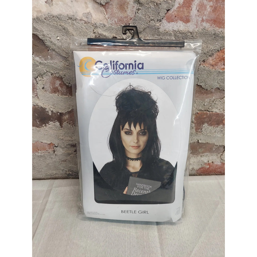 California Costumes Beetle Girl Wig Womens Black Updo Halloween Costume Cosplay