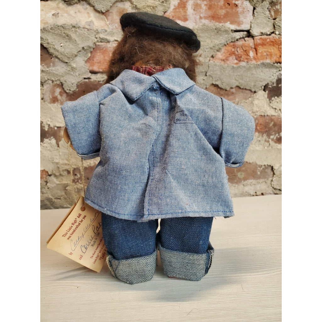Lizzie High Doll Handcrafted Vintage 1991 Beret Braids Denim Outfit 9 Inch