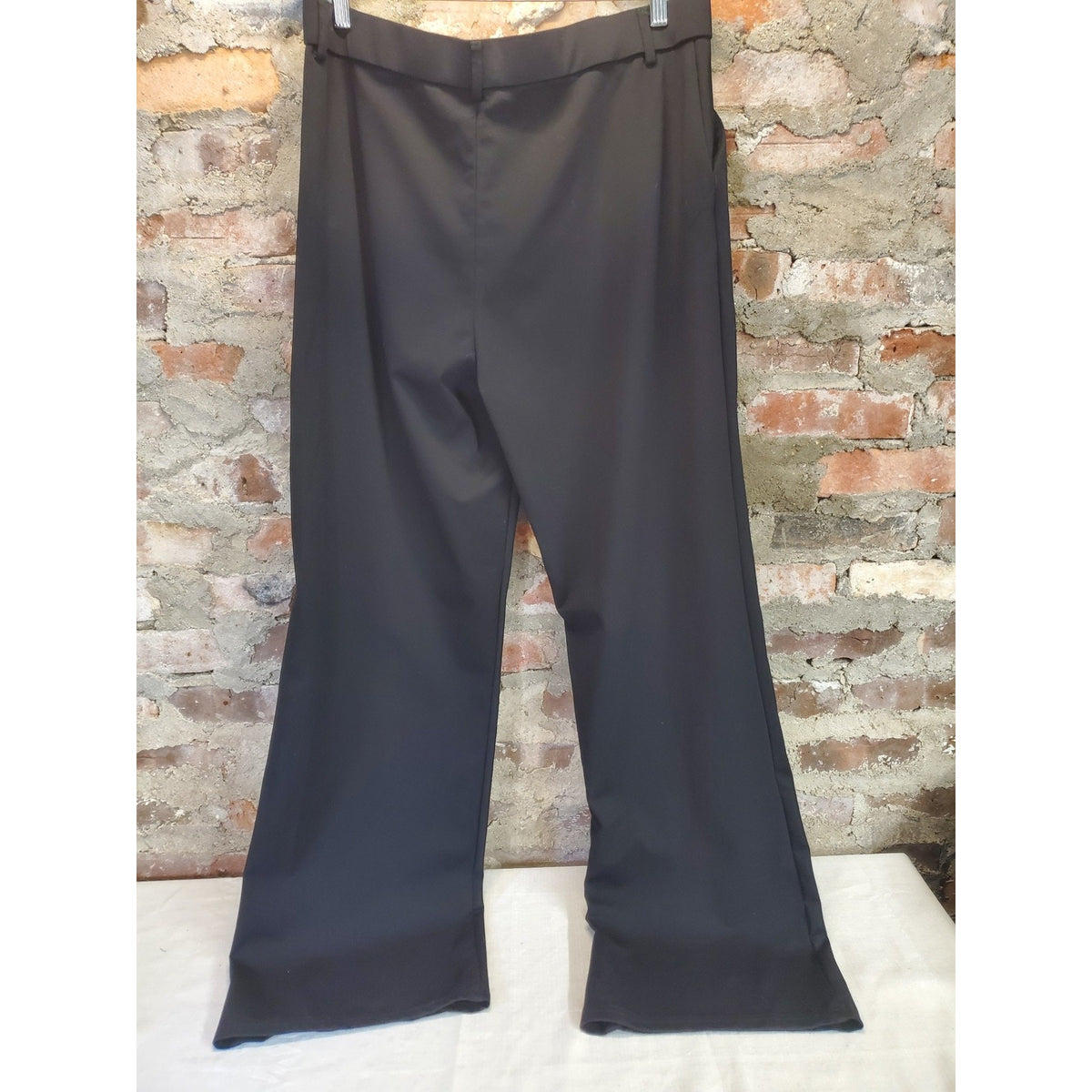 Womens Black Wide Leg Flare Pants 16xTall Dress Business Casual Trousers