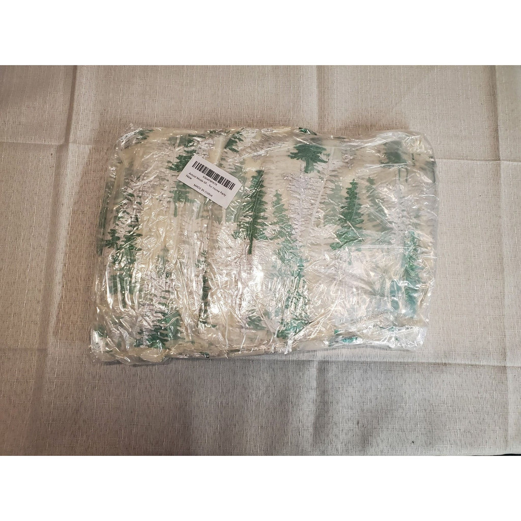Christmas Tree Sheer Table Runner Holiday Winter Dining Table Party Decor