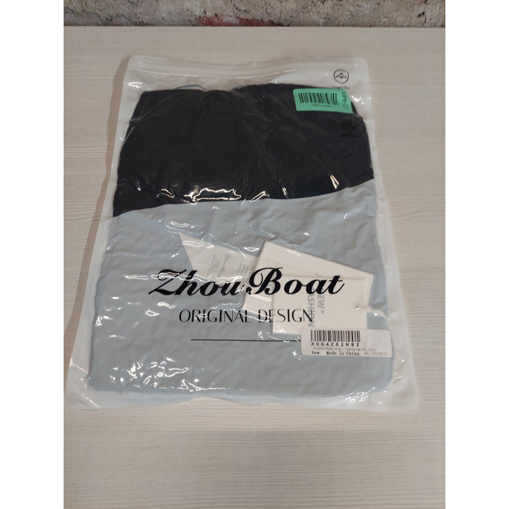 ZhouBoat Womens Lace Camisole Bralette Crop Top XXL Black V Neck Sheer