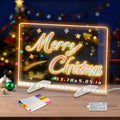 LED Light Up Drawing Message Board Erasable Reusable Sign Multicolor Markers Art