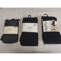 Cato MeMoi Womens Tights Lot 3 Pair Black Pin Dot Patterned Opaque Plus 2X
