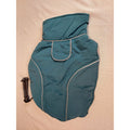 Dog Winter Coat Jacket Medium Teal Blue Reflective Harness D Ring Warm Fleece