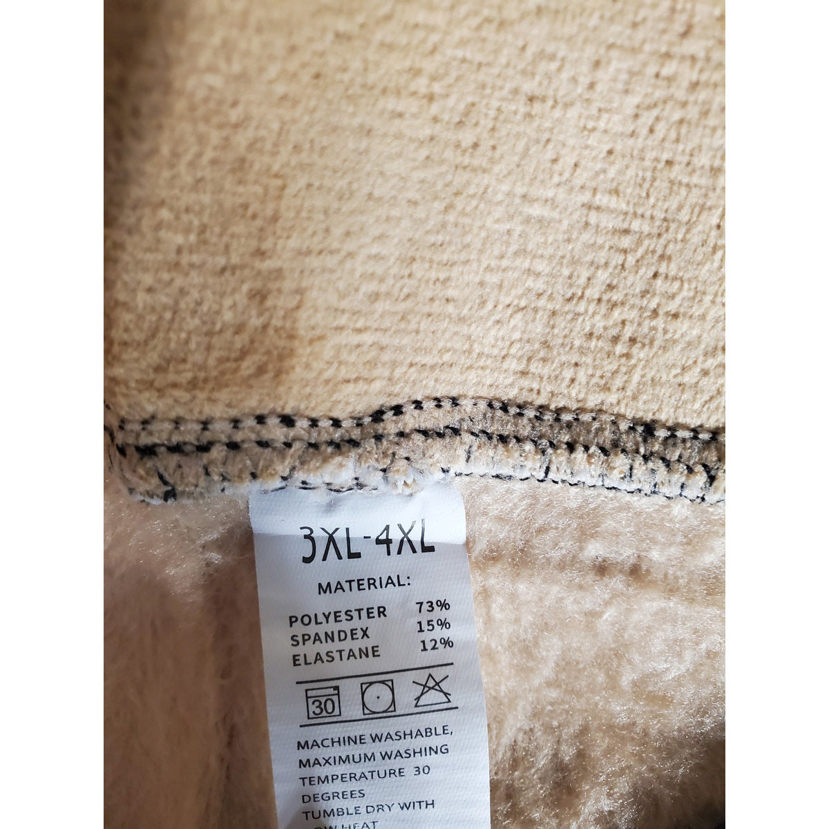 YSense Womens Fleece Lined Leggings Pants 3XL 4XL Black Warm Thermal Stretchy