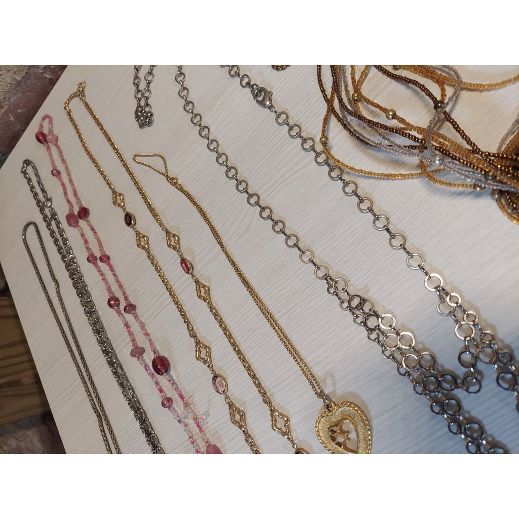 Costume Jewelry Lot Necklaces Earrings Bundle
