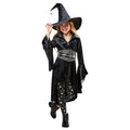 Rubie's Girls Coven Witch Halloween Costume Set Dress Hat Leggings Size L 10-12